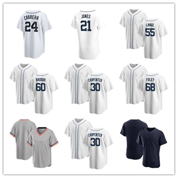 Detroit Custom Tigers Baseball Jerseys 77 Andy Ibanez 33 Colt Keith 39 Zach McKinstry 13 Gio Urshela 21 Mark Canha 30 Kerry Carpenter