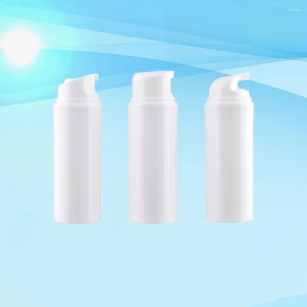 Garrafas de armazenamento 3 PCs Cosméticos Sub Bottle Hand Soap Vacuum Travel Plano Empty