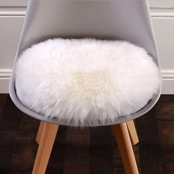 Teppiche Winter warm warm weiche künstliche Wolle Schaffell Kissen Stuhl Schlafzimmer Matten Decke Teppich kleiner haariger Teppich Sitz Pelz Teppiche 30 cm