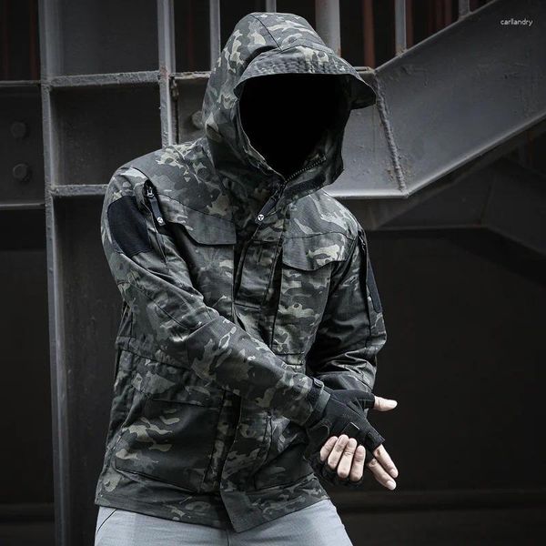 Herrenjacken 2024 M65 Armee Kleidung Casual Tactical Windbreaker Trench Männer wasserdichte Flugpilotmantel Hoodie Mann Militärfeldjacke