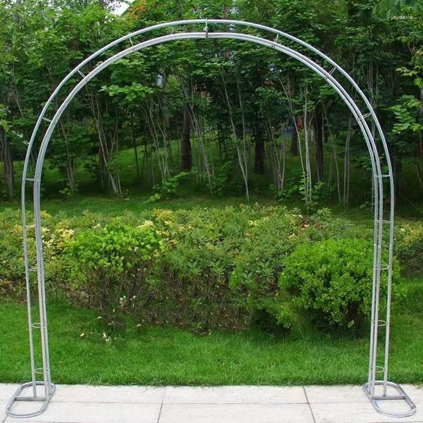 Decorazione per feste 1Set Metal Wedding Garden Arch Ach Doppio Ronno Round Balloon Stand Flower Birthdation Event Event Frame di sfondo