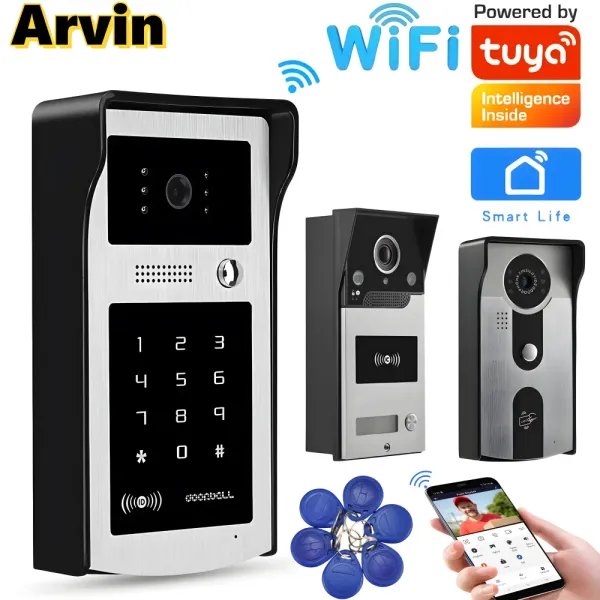 Intercom Tuya Smart WiFi Poe IP Video Intercom Wireless Video Doorman Outdoor Türklingel Kamera HD 1080p Türeingangssystem für Wohnung