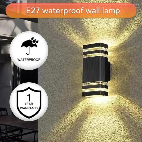 Wandlampe Dekor Licht E27 Glühbirne LED LED SCHOLLE OUTDOOR WASHERFORTE EXTERNAL Treppe Eingangsbehandlung Home Dekorative