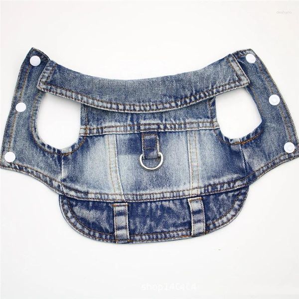 Giacca di denim abbigliamento per cani fresco camicia dogdenim piccola e medie giubbotti recuperabili da gatto di medie dimensioni.