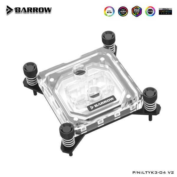 Soğutma Barrow CPU Su Bloğu Intel LGA1150 1151 1155 1700 1200 Soket RGB Işık Uyumlu 5V GND Başlığı Anakart Bakır