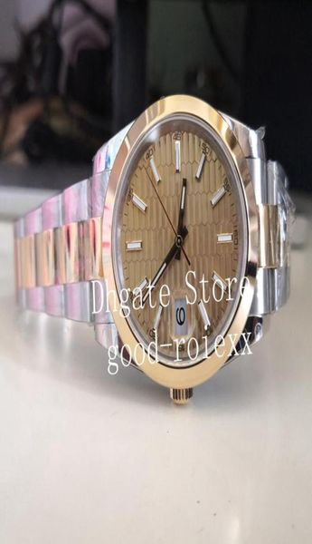 41mm Gold Gold orologi da uomo BP Watch Men039s BEZEL SIGNILE METTOLA GOLDEN MOTORE AUTOMATICA 2813 SIGILTÀ ACCIAIO GRIGIO WIMLEDON MADRE9441562