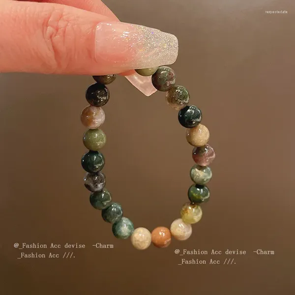 Strang chinesischer Stil farbiges Perlen Armband Design Geburtstag Schmuck Großhandel für Frauen