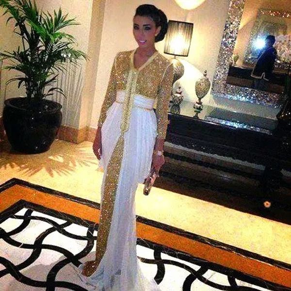 Kleider Arabisch Dubai Kaftan Abendkleider Arabische türkische Frauen formelle Bekleidungsfeier Prom Kleider Pailletten Abaya Dounia Batma Caftan Cus