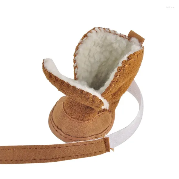 Abbigliamento per cani Autunno e Inverno Scarpe per animali domestici caldi Assistenze Assistenze Stivali da neve Non slittati gatti Cani Agnswool Teddy Chihuahua Cotton Cotton