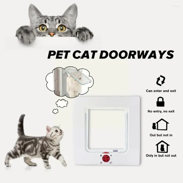 Transportadoras de gatos tamanhos uniformes brancos portas de estimação espessadas para cães atacado o suprimento de acesso à porta para porta interior p5q3 grátis