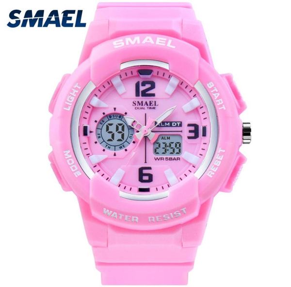 Smael Kids Digital Uhren Uhr Sport Uhr Waterdes Kinder LED -Display Relogio1643 Kinder wasserdichte Uhren für Mädchen LED CLO9521613