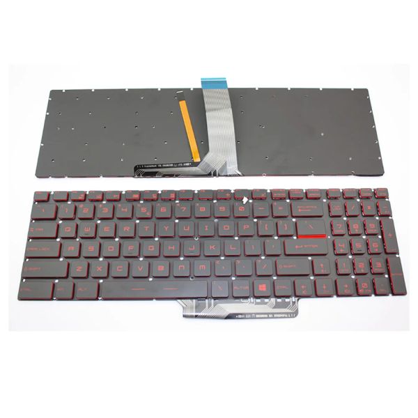 Carte nuove tastiera con retroilluminazione per MSI GS63VR GP62 GT72 GS60 GP72 PE60 PE70 GL62 RED Word US