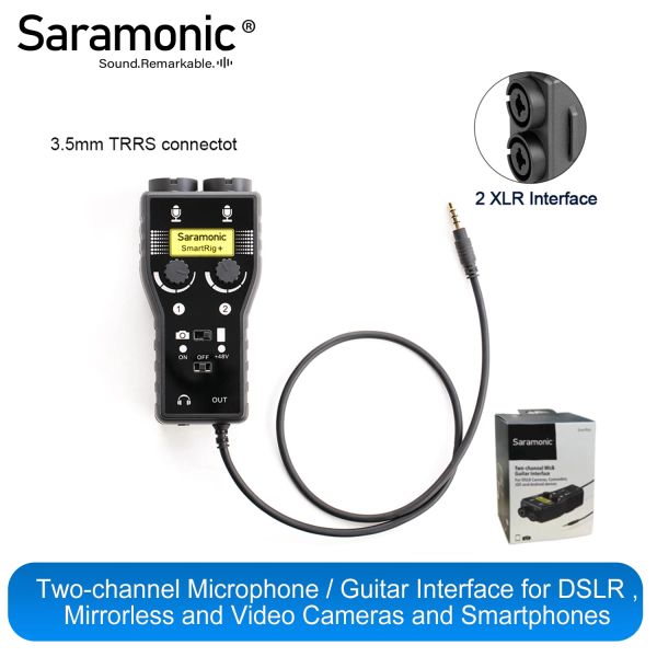 Accessoires Professional Gitarrenadapter Audio -Aufnahmemixer mit Dual Channel für Musikhersteller kompatible mit iPhone 7 iPad iPod Sumsung