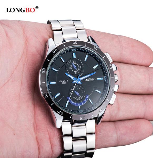 Luxus Longbo Watch Modemarke Sportstil Luminous wasserdichte Quartz Watch Luxus -Armbanduhren Herren Uhren 88333798540