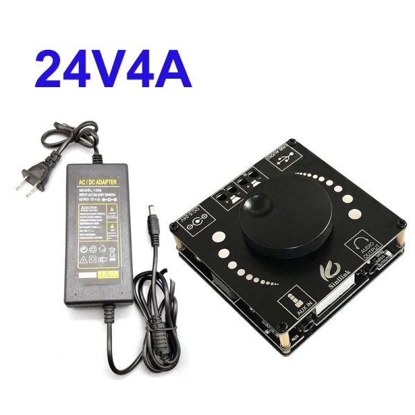 Усилитель 50W+50 Вт Bluetooth 5.0 Audio Power усилитель цифровой TPA3116 Class D Hifi Stereo TPA3116D2 USB Sound Card App App Amp 10W ~ 200W