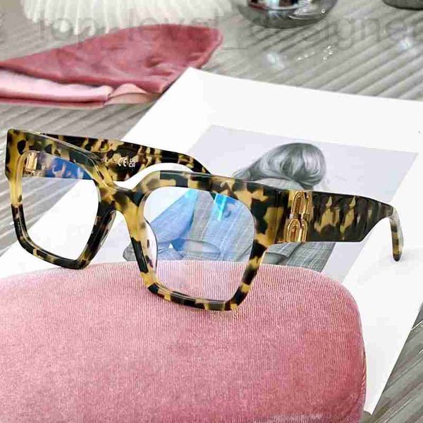 Óculos de sol Designer Tortoise Shell Glasses Glasses Sunglasses Mulheres Mulheres simples e elegante estilo artístico literário bom material lente personalizável lentes de óculos L57