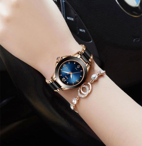 Sunkta Fashion Women Watches Bracelet Bracelet Rose Gold