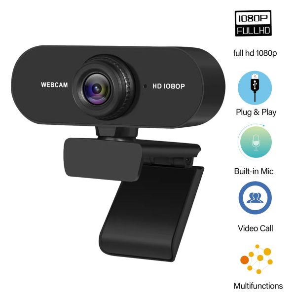 Webcams Webcam Mini Camera 4K Web Cam PC Gamer Microfon 1080p Streaming USB -Kameras Video -Profi für Computer und Büro -Laptop