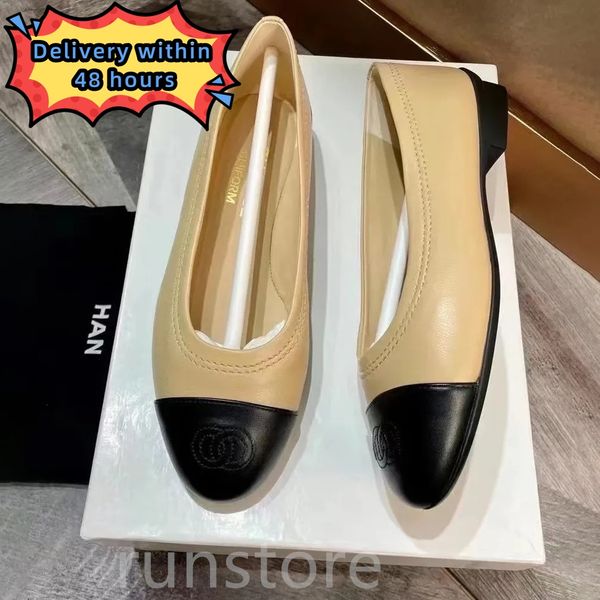 Tasarımcı Slingbacks Sandal Bayan Daireler Bale Ayakkabı Tutkun Yüksek Topuklu Dans Ayakkabıları Espadilles Bale Ayakkabıları Mektup Bow Balerina Loafer Sandal Lüksler Günlük Ayakkabı