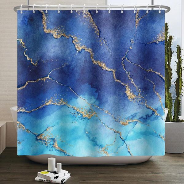 Tende per doccia astratta tende in marmo tende in poliestere impermeabile in poliestere decorazioni per bagno da bagno con 12 ganci gratuiti