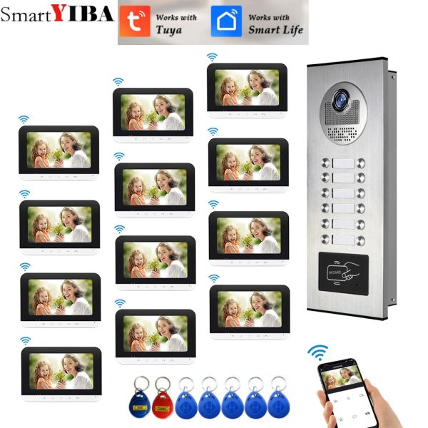 Türklingel Smartyiba Tuya Smart Video Intercom in der Apartment Video Interphone Türklingel Kamera 7 