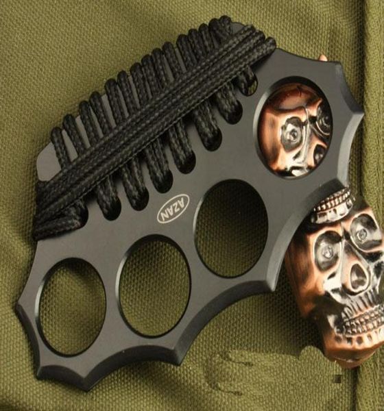 Azan Azan Brass Knuckles Knuckle Dusttersfour Fingers Iron Integrated Steel Forming EDC Tools3589163