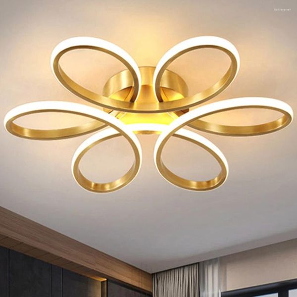 Luzes de teto modernas flores LED Nodic Home Iluminação interna de 12W Lâmpada de montagem de descarga para lâmpadas de corredor da escada do corredor