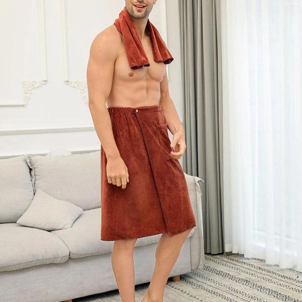 Handtuch Mode Mann Wearable Magic Mircofaser Bad mit Taschenweiches Schwimmstrand Badezimmerzubehör