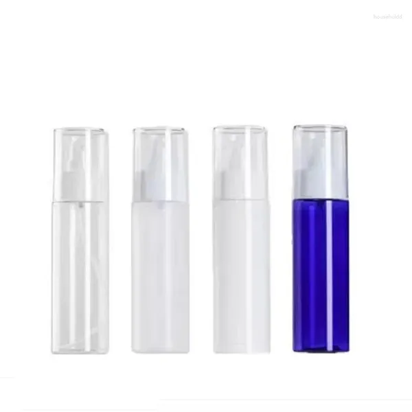 Garrafas de armazenamento 25pcs Pet Plástico Spray névoa vazia 100ml ombro plano lixo forst preto branco cosmético recarregável loção