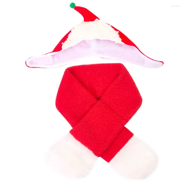 Abbigliamento per cani Pet Christmas Set Casercone Scarf Office Funzione per cuccioli Cover per cani Decorazioni per cappelli per la casa Calsata