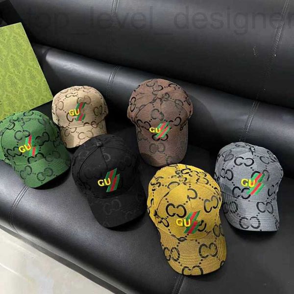 Ball Caps Designer New G Family Letter Classic Candy Baseball Couple Universal Hard Top Duck Lingue Cappello Fashion 1zez