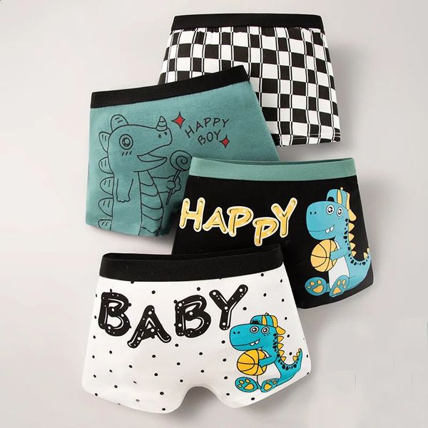 3-8 anos de idade 2 PCs de crianças Class Class A Cotton Boxer Underpants