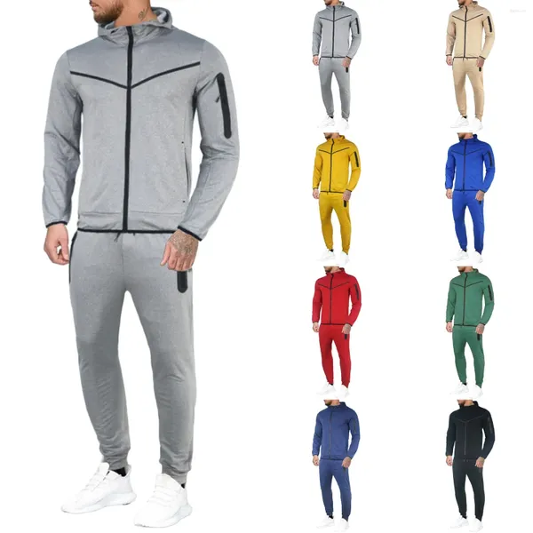 Roupas masculinas de pilotes de pilotos de pilotos de pilhas de rastreio de soluções de colorido Soild