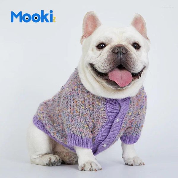 Abbigliamento per cani Fashion Autumn Inverno vestiti per animali domestici viola morbido pazzo da gatto cucciolo tratto da tratto caldo