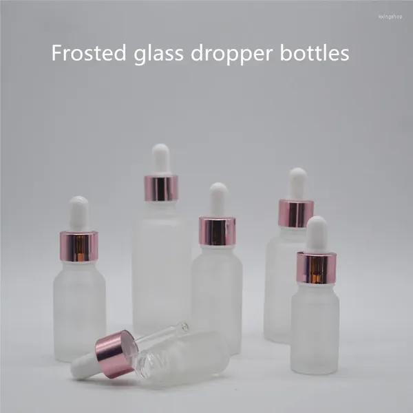 Lagerflaschen 5 -100 ml Gefrertete Glas Droper Flaschenfläschchen mit Pipette für kosmetisches Parfüm Essenz ätherisches Öl