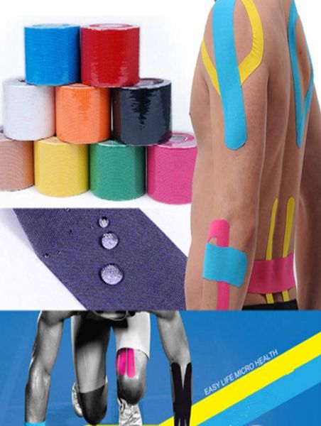 Kinesiology Roll Roll Cotton Elastic Adesive Muscle Bandage Support Support Neuromuscular Sport Protective Nastro LJJZ6745135168