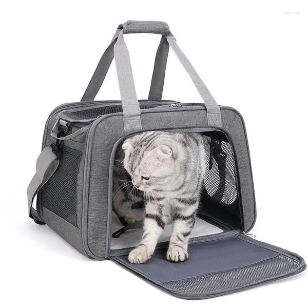 Transportadoras de gatos bolsa suprimentos de animais de estimação portáteis para cães pequenos portáteis Backpack de mochila respirável gaiola por atacado