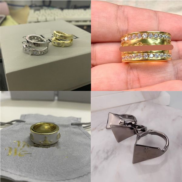 2024 Designer Viviass Diamond Band Ring for Woman Man 925 Sterling Silver Vênus e Saturno Moda Multicolor Rings Jóia Mãe Day Gifts
