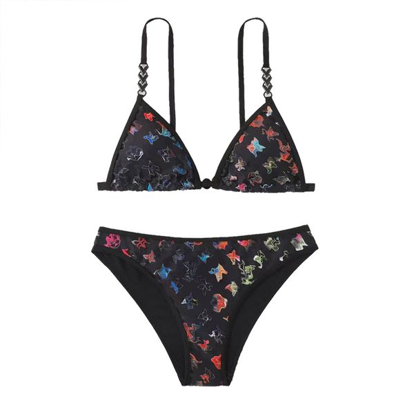 Neue Klassiker Designer Vbrand Bikini Frauen Schnürung Bikinis zweiteilige Split Badeanzüge Klassische Buchstaben Badebekleidung Strand Luxusbadanzüge