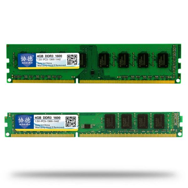 RAMS all'ingrosso Xiede DDR3 1600 / PC3 12800 2GB 4GB 8GB 16GB Desktop PC RAM RAM RAMS compatibile 1333MHz / 1066MHz PC312800 10600