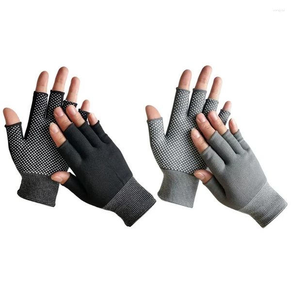 Luvas de ciclismo Sempre finger sem dedos esportes ao ar livre Anti-esqueleto luva de dedos para homens soltar esportes de parto ao ar livre Dhiwz