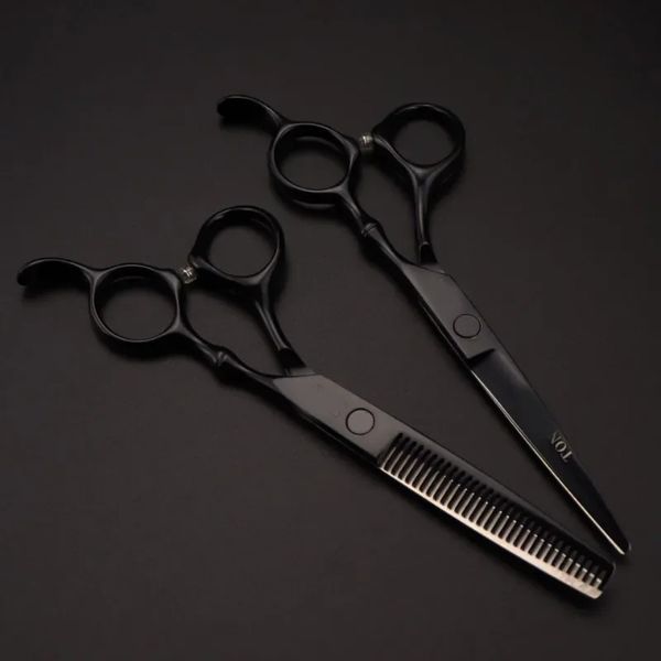 2024 6 polegadas Hair Scissors Cabelo Corte Cortador CLIPPER barbeiro tesoura tesoura de tesoura Profissional barbeiro profissional tesoura tesoura tesoura para barbear