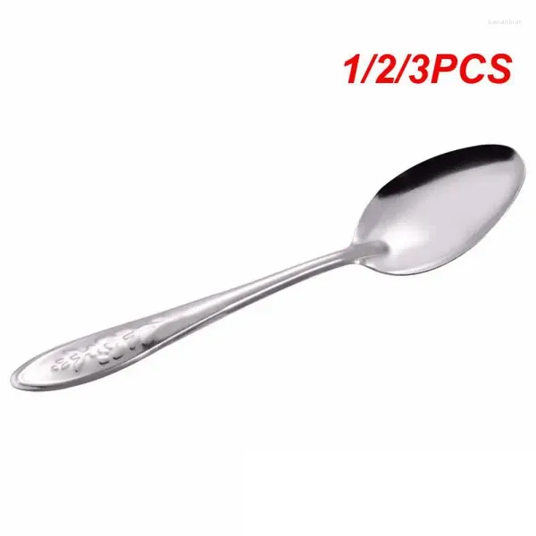 Ложки 1/2/3pcs из нержавеющей стали Spoon Spoon Soup Rice Rice Abrimelon Длинной ручкой набор ресторана кухонная посуда