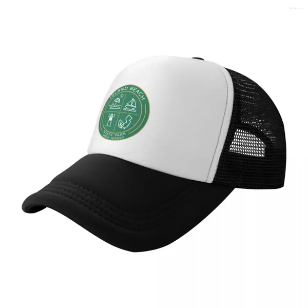 Ball Caps Island Beach Park Park Heráldico Logo Baseball Cap Hat Hat Mulher Moda dos homens