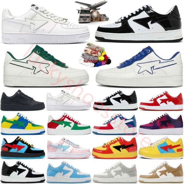 2024 lässige Schuhe Trainer Low Männer Frauen Farbe grau Gold rosa weiße schwarze navy patentarmee grün dunkelblau laufende Sportdesigner Sneaker 36-45