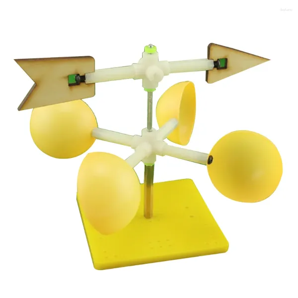 Gartendekorationen Wetter Wind Vane Kids Science Toy Kit Spielzeug Station DIY Assembly Weathervane Modell Windmühlen Kunststoff -Indikator -Werkzeuge