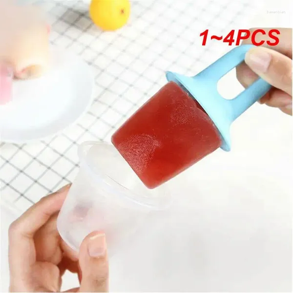 Pişirme Kalıpları 1-4pcs Mini Buz Popsicle Kalıp Krem Top Lolly Maker kalıpları bebek meyve sallama ev yapımı pops