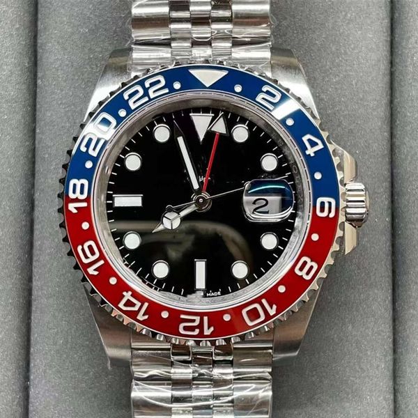 4 stile Super N Factory Watch 904L Acciaio maschile da 41 mm in ceramica nera Sapphire 126610 Diving 2813 8369