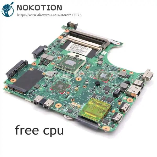 Placa -mãe Nokotion 494106001 497613001 para HP Compaq 6535S 6735S Laptop Soquete da placa -mãe S1 DDR2 CPU livre