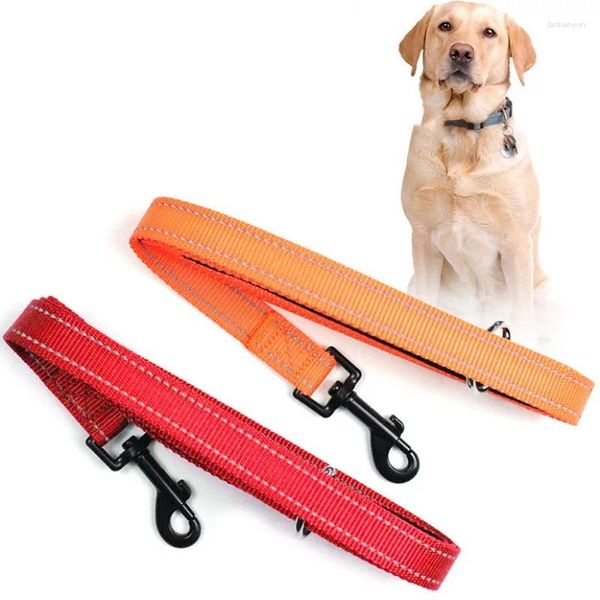 Collari per cani guinzaglio cani corti guinzaglio riflettente per camminare con corde di nylon catena comoda corda per animali domestici